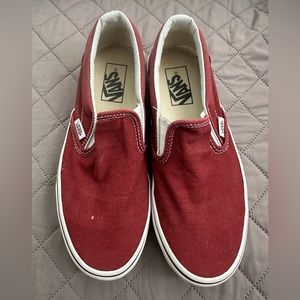 Burgundy Vans